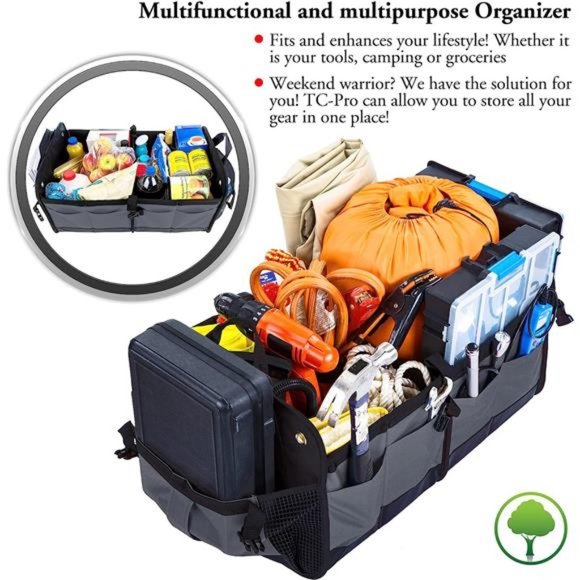 Car Storage Organizer, Car Organizer, Trunk Organizer for Car,SUV, Truck,Premium - Picture 3 of 6